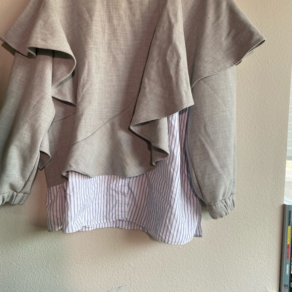 ZARA trafaluc layered dress shirt and sweater - Picture 4 of 7